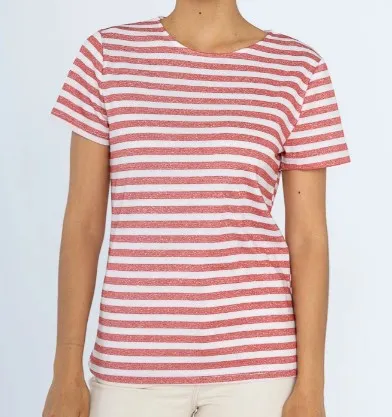 T shirt ligné rouge 2.webp