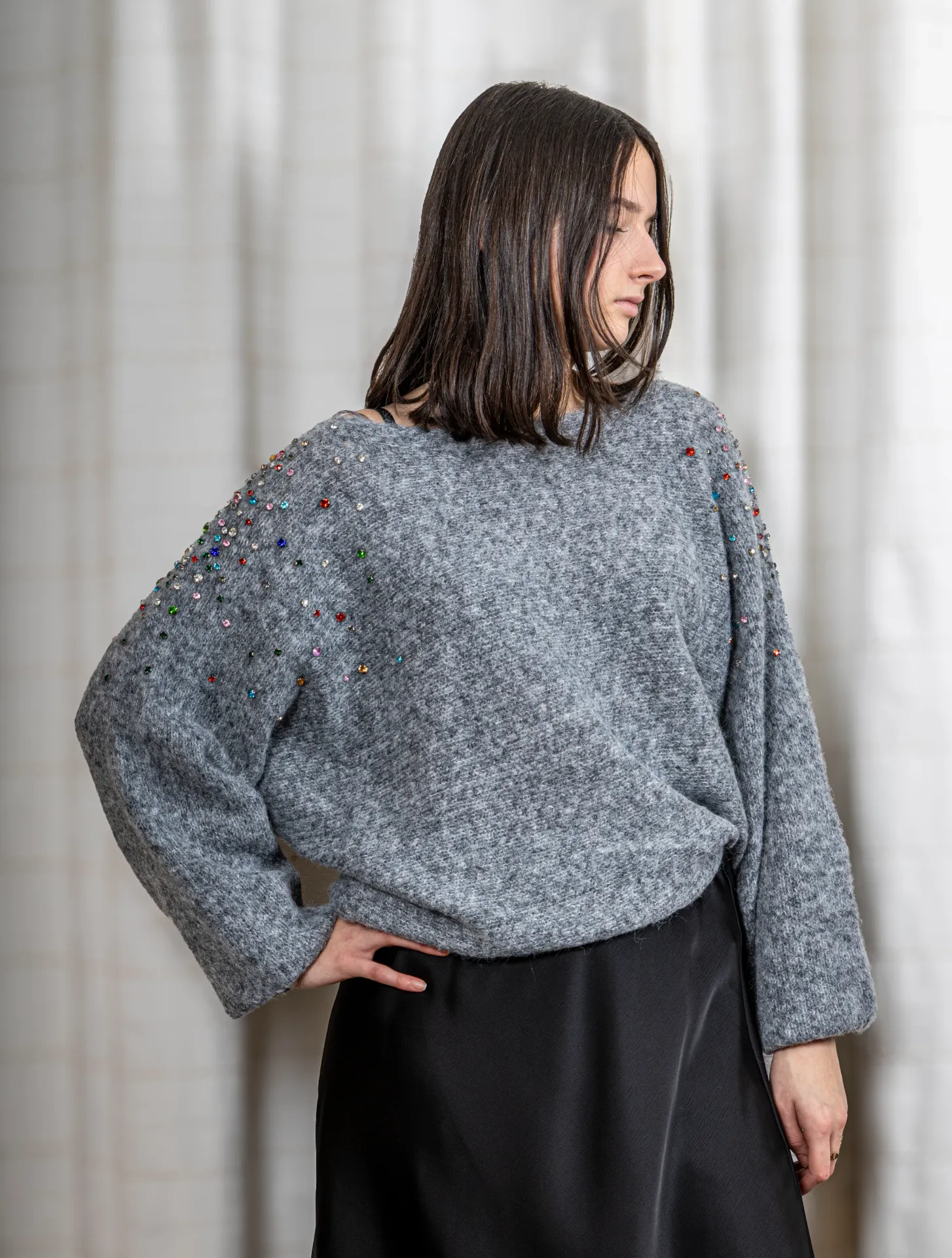Pull Bijoux (Gris)