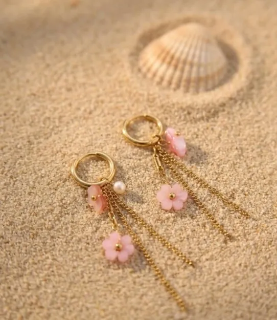 Boucles d'oreilles fleurs