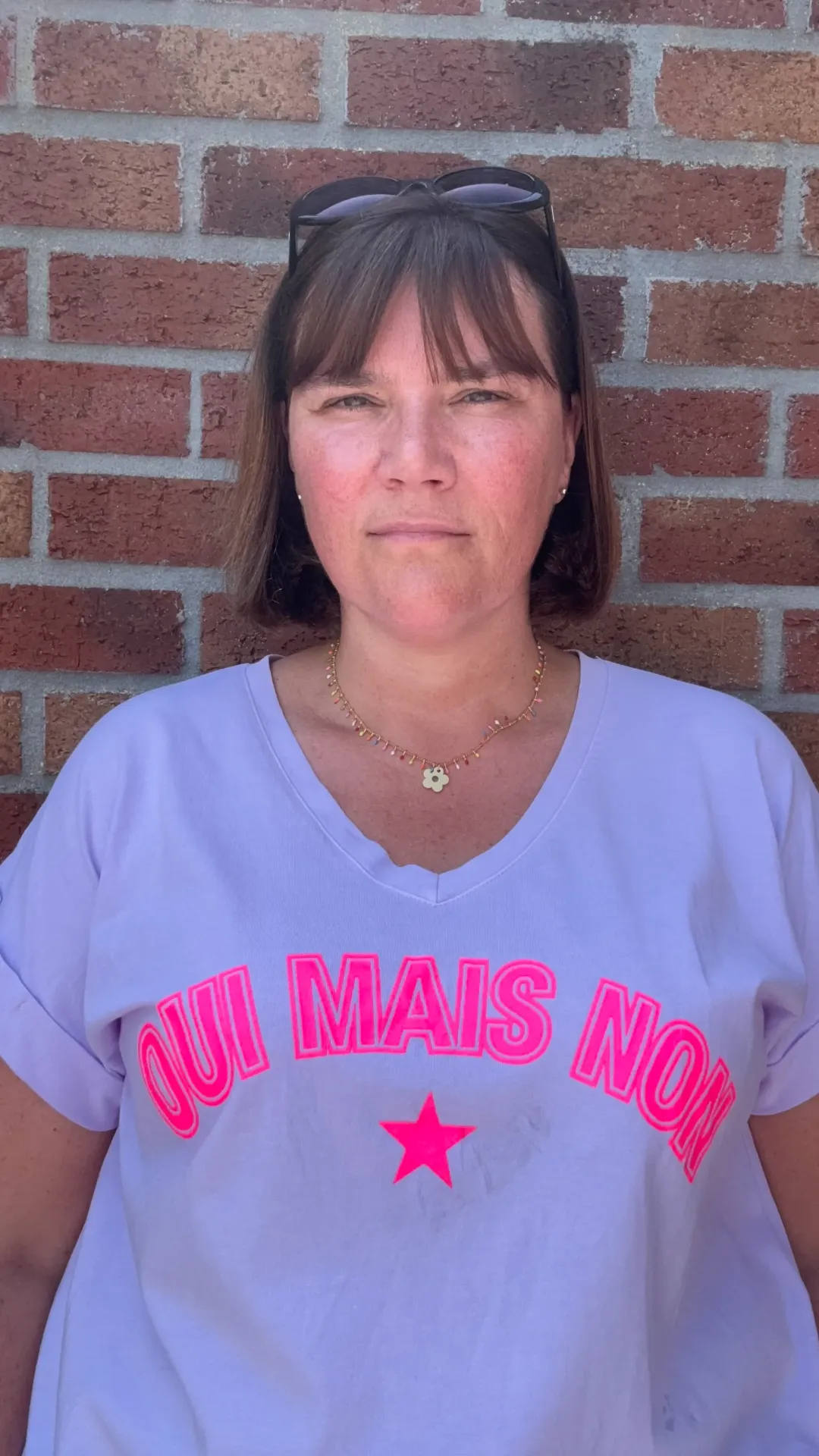 T-Shirt Oui mais non (Lilas)