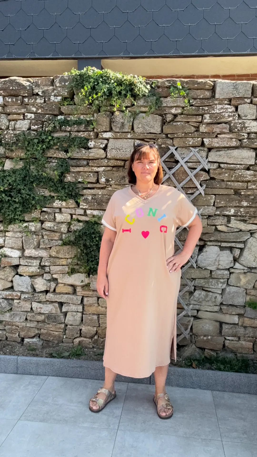 Robe longue Iconic (Camel)
