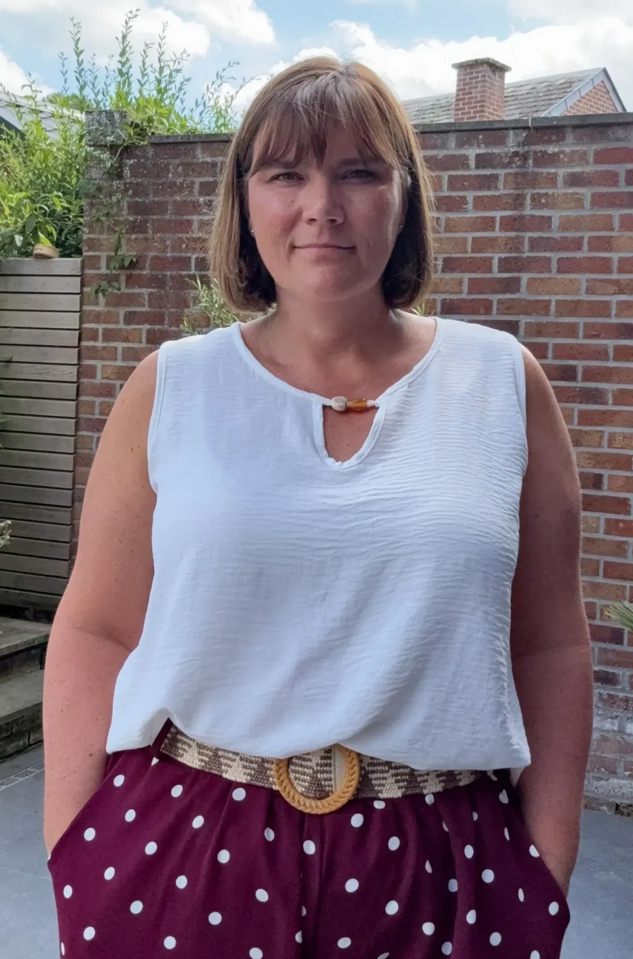 Top sans manches Nina (Blanc)