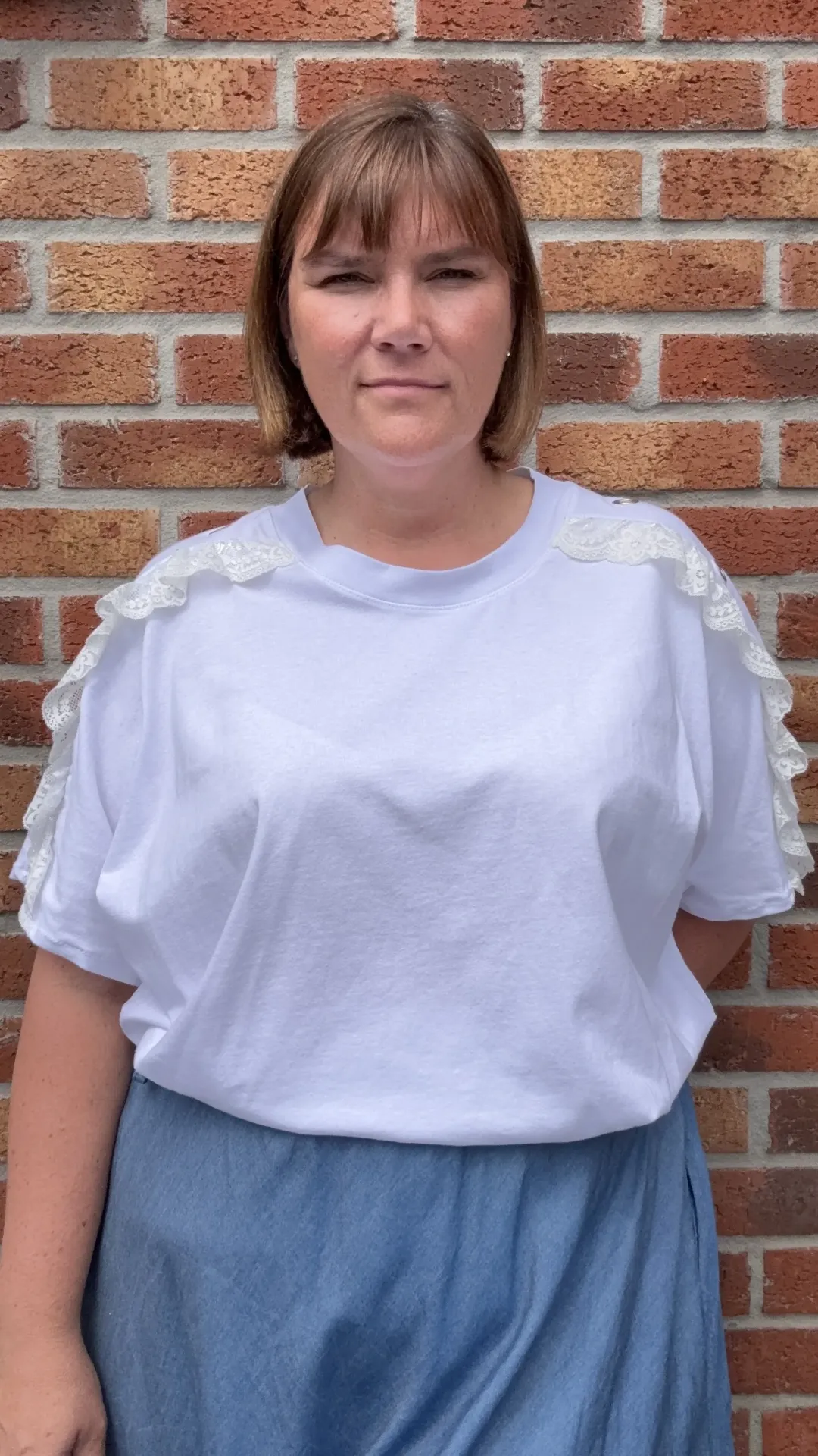 T-Shirt oversize dentelle