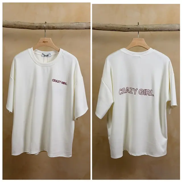 T-Shirt Crazy Girl (Blanc)